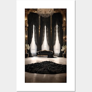 Ultimate luxury in baroque style. AI generated image Posters and Art